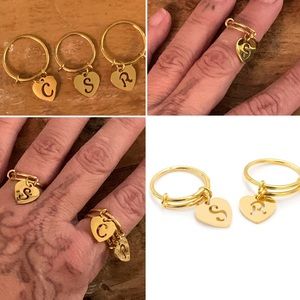 Charm Dangle Rings